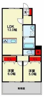 福岡県北九州市八幡東区石坪町【アパート】の間取り