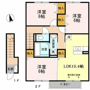パストラル富永【202号室】の間取り
