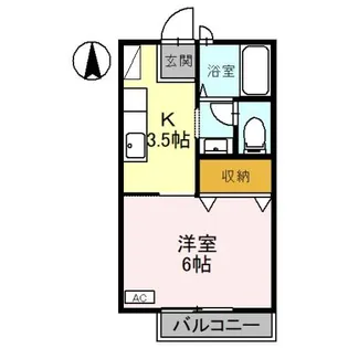 ウエストステージⅠ【2階】の間取り