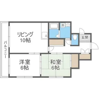 マンションK&K【4階】の間取り