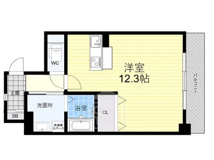 レフィナード茨木【3階】の間取り