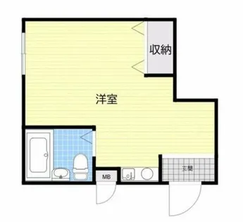 アパートメントアップル【1階】の間取り