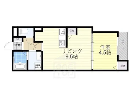 Kvell Garden春日【3階】の間取り