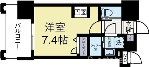 福岡県福岡市中央区白金1丁目【マンション】の間取り