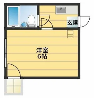 ツインコーポ公園南B棟【4階】の間取り