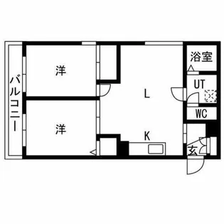 ソレイユ琴似【1階】の間取り