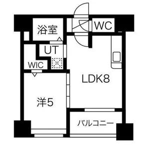 クラッセ琴似ステーション【5階】の間取り