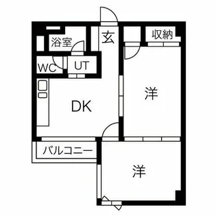 第7スカイパレス【2階】の間取り