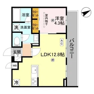 Egresta【301号室】の間取り