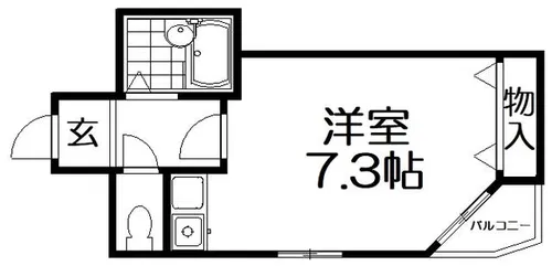 ラピュタ牧野阪【4階】の間取り