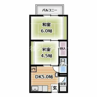 宇都宮ハイツ【1階】の間取り