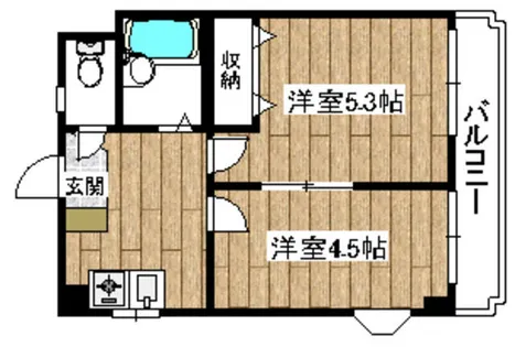 エンジェリ津之江【3階】の間取り