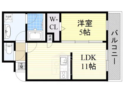 山崎マンション15【4階】の間取り