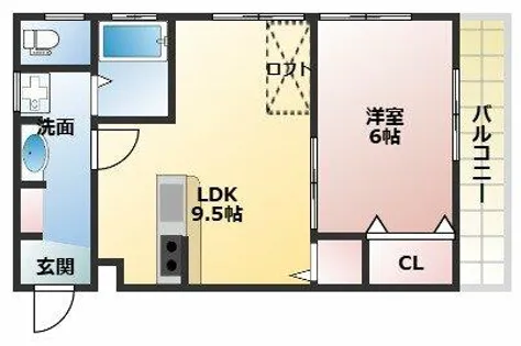 グローリーハイツⅡ【2階】の間取り