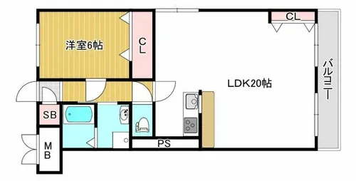 コーポエデン【4階】の間取り