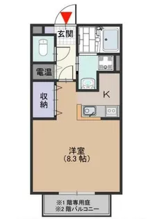 大阪府大阪市西淀川区姫島5丁目【アパート】の間取り