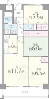 ロイヤルアネックス【5階】の間取り