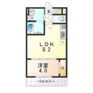 Tio Ruhe【2階】の間取り