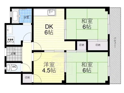 サンライズマンション【3階】の間取り