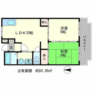 カサグランデ雅【1階】の間取り