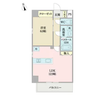 コントレイルりんくう常滑【0201号室】の間取り