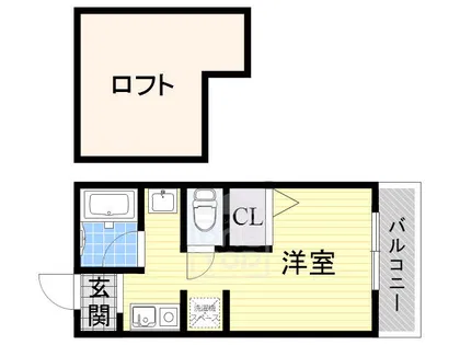 ルミナス岸部【5階】の間取り