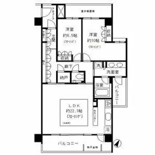 東山公園レジデンス【4階】の間取り