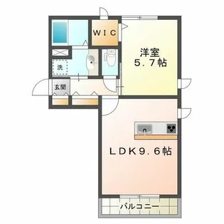 セジュール垂水West【2階】の間取り