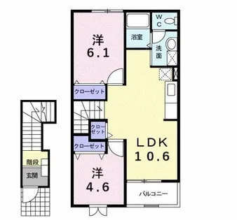 サンパルク日進【2階】の間取り