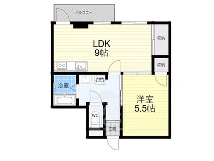 ナンノ第5号館【2階】の間取り