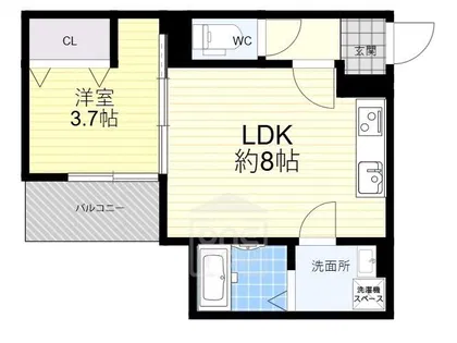 D PORTA VENTVERT【1階】の間取り