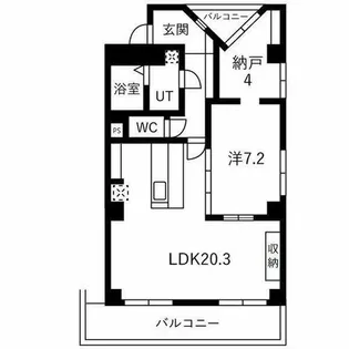 プラザフェニックス神宮【7階】の間取り