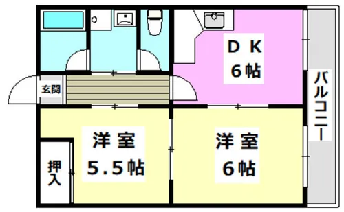 双葉マンション【303号室】の間取り