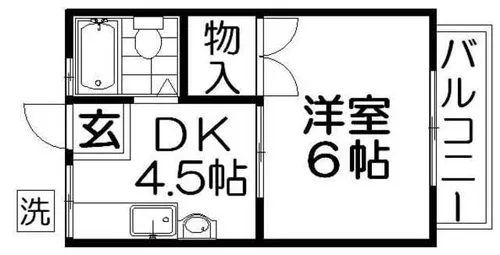 パナハイツ翠香【108号室】の間取り