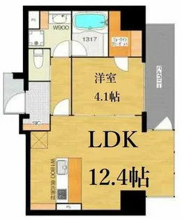 BRAVE常盤町Ⅱ【13階】の間取り