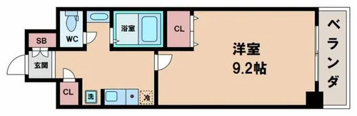 アリヴィオ夕陽ヶ丘【12階】の間取り