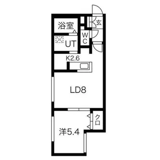 シティレジデンス南8条【2階】の間取り