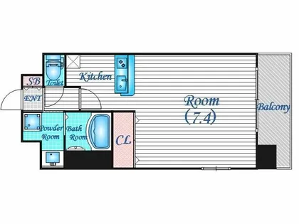 レオンコンフォート新梅田【6階】の間取り