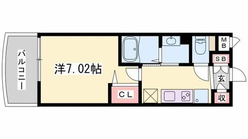 Luxe姫路【12階】の間取り