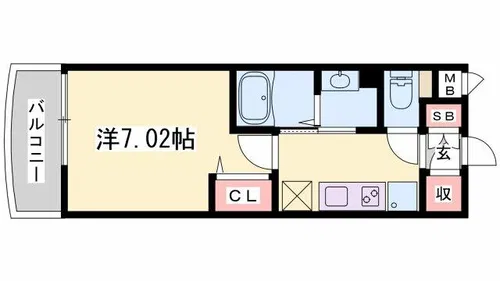 Luxe姫路【1410号室】の間取り