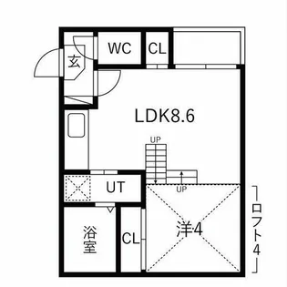 エンジェルケープ【1階】の間取り