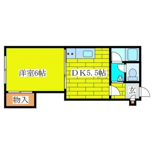 ノースランド桑島Ⅱ【405号室】の間取り