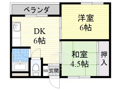 藤ハイツ【3階】の間取り