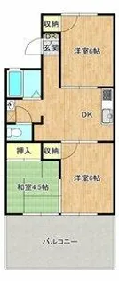 メゾン大久保B棟【1階】の間取り