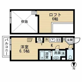 アイディアル若草【1階】の間取り