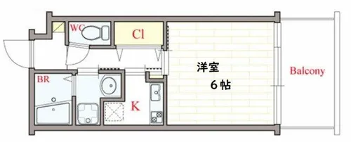 il bianco【13階】の間取り