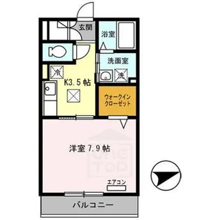 メルレット【1階】の間取り