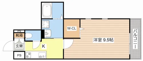 メゾン・ド・シャルトル【1階】の間取り