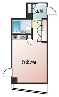 キューブ東塚口【9階】の間取り