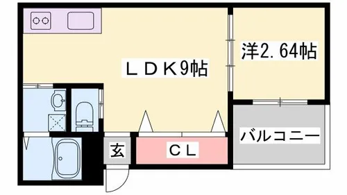 コティ網干【3階】の間取り